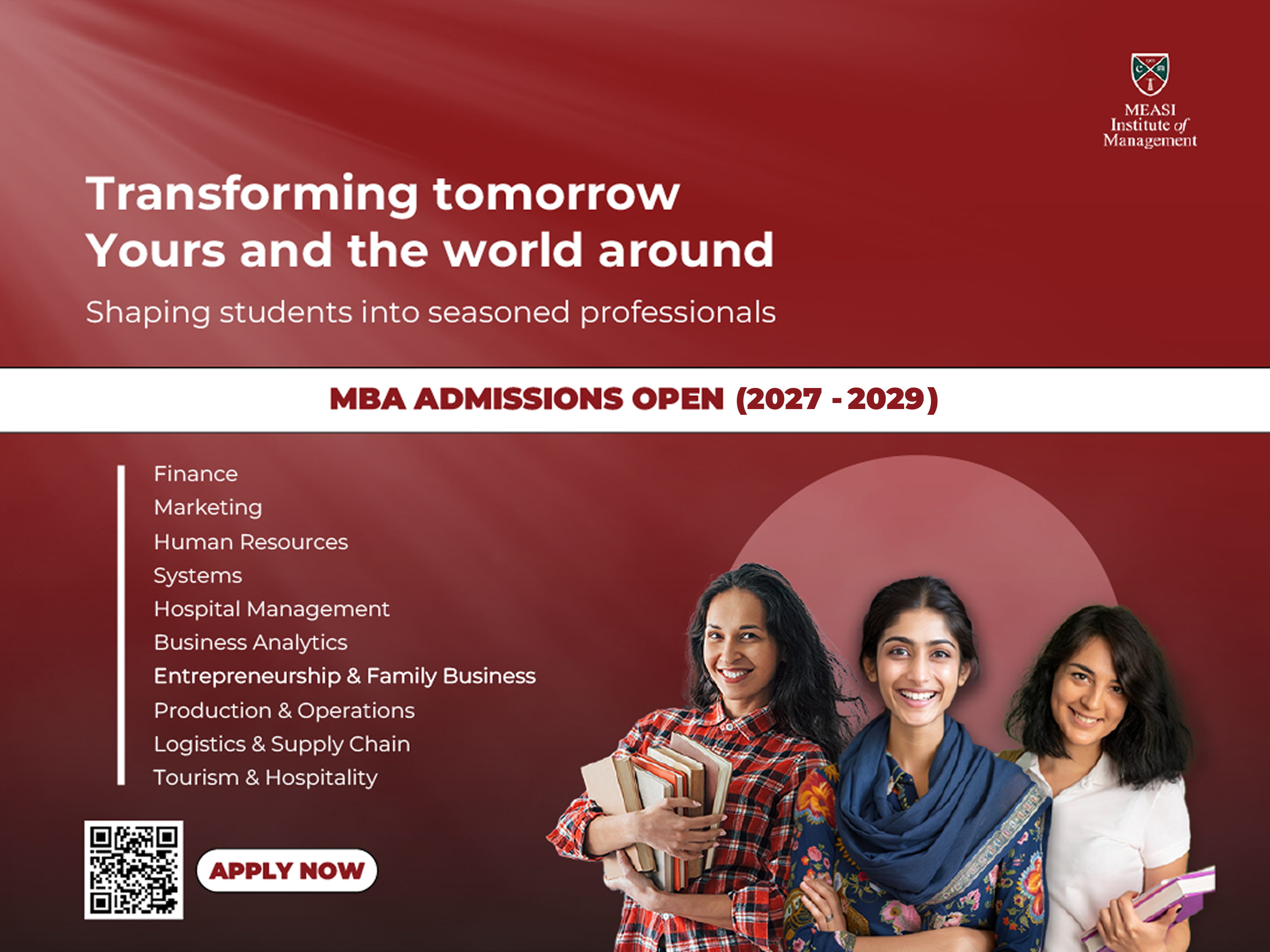 MBA Admissions Open for 2027